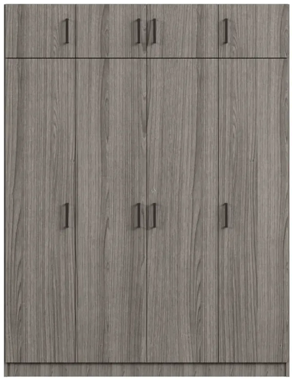 Merax 4-Door Wardrobe with 1 Drawer and Top Cabinets