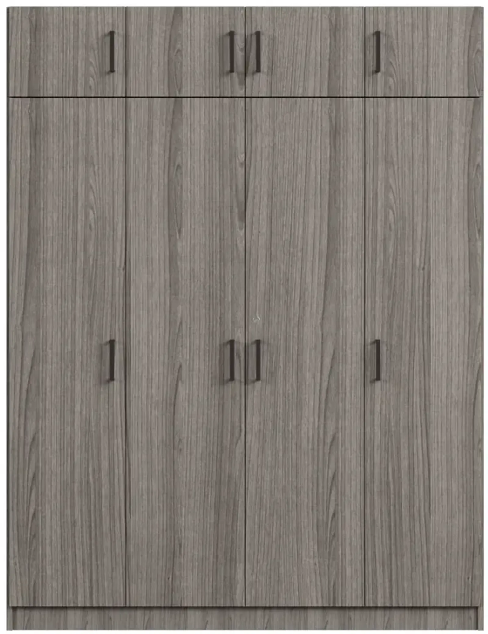 Merax 4-Door Wardrobe with 1 Drawer and Top Cabinets