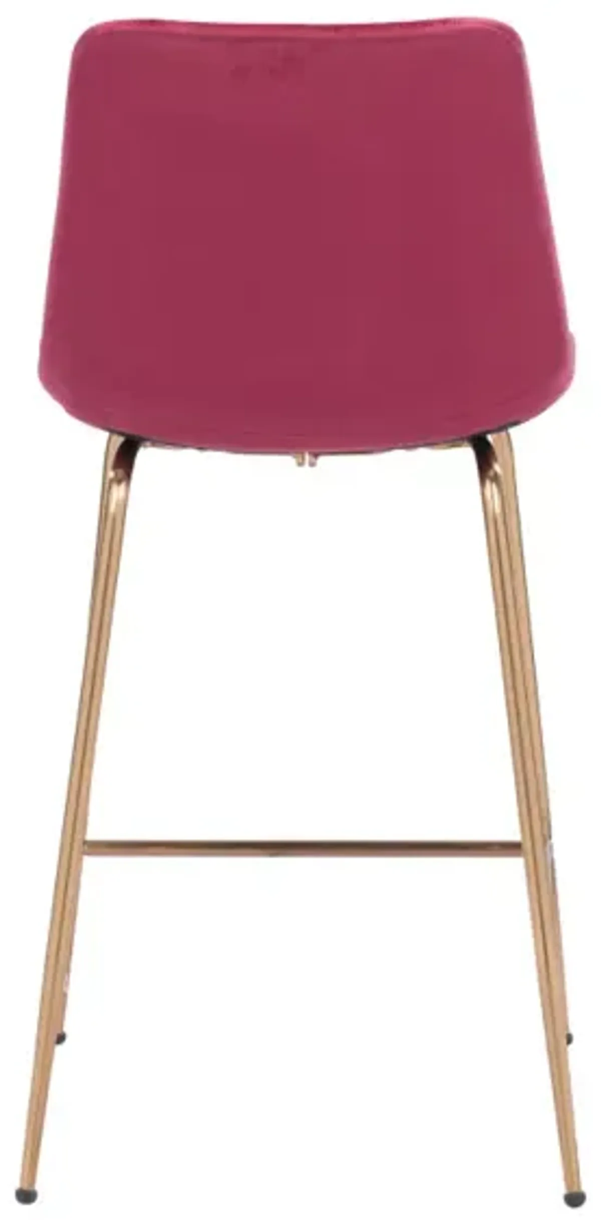 Tony Counter Stool Red & Gold