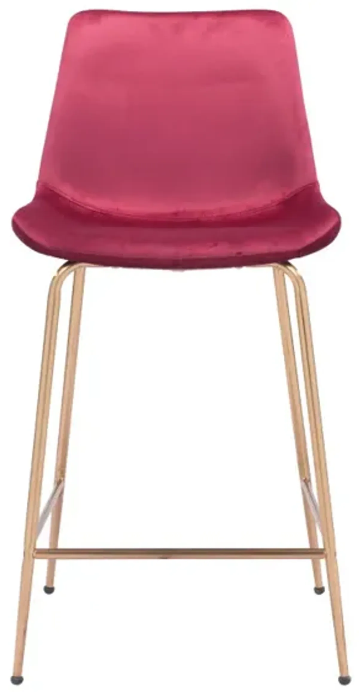 Tony Counter Stool Red & Gold