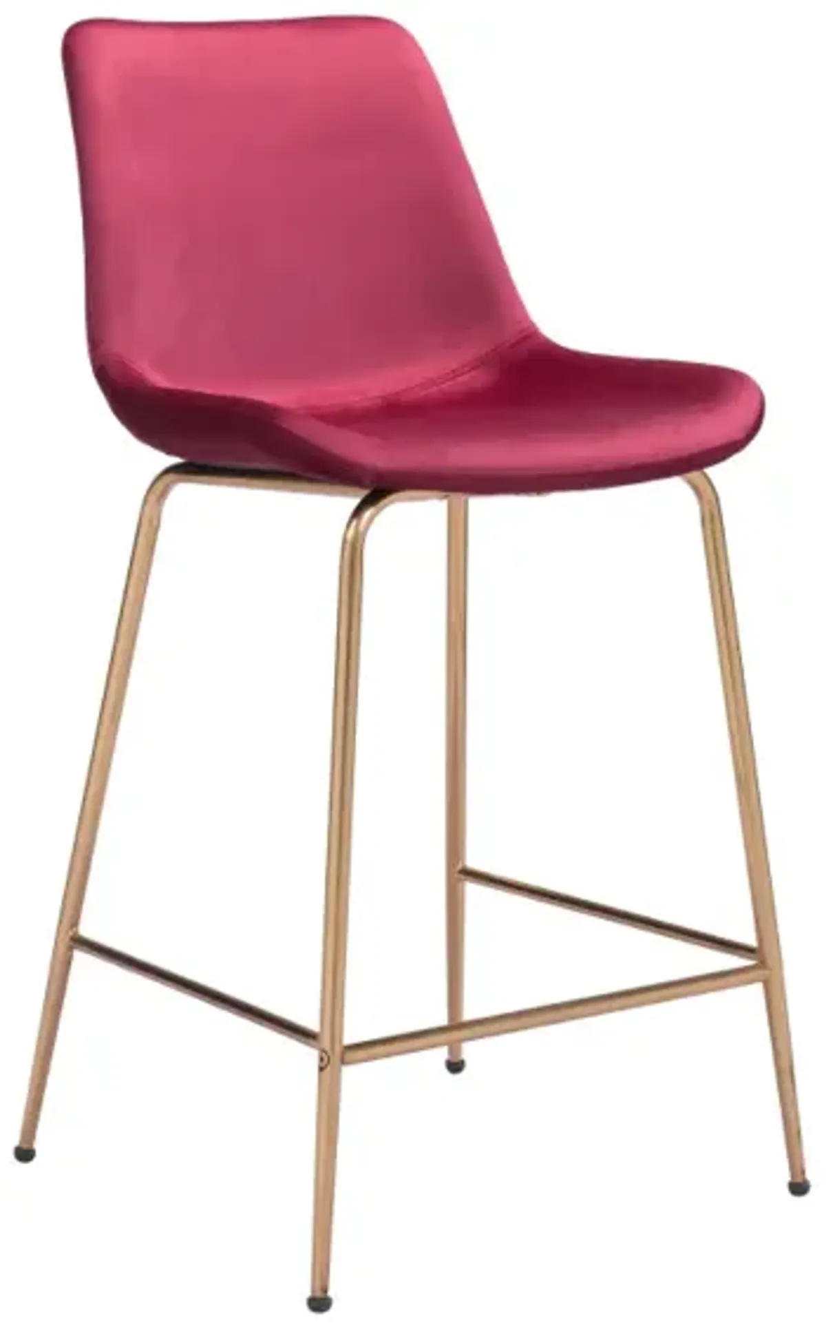 Tony Counter Stool Red & Gold