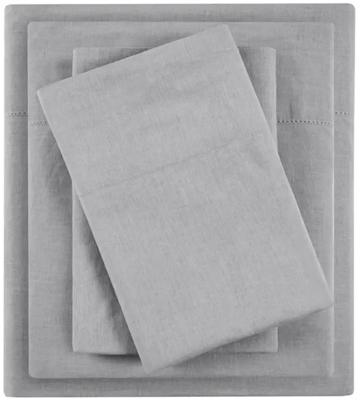 Gracie Mills Arden 4-Piece Breathable Linen Blend Sheet Set