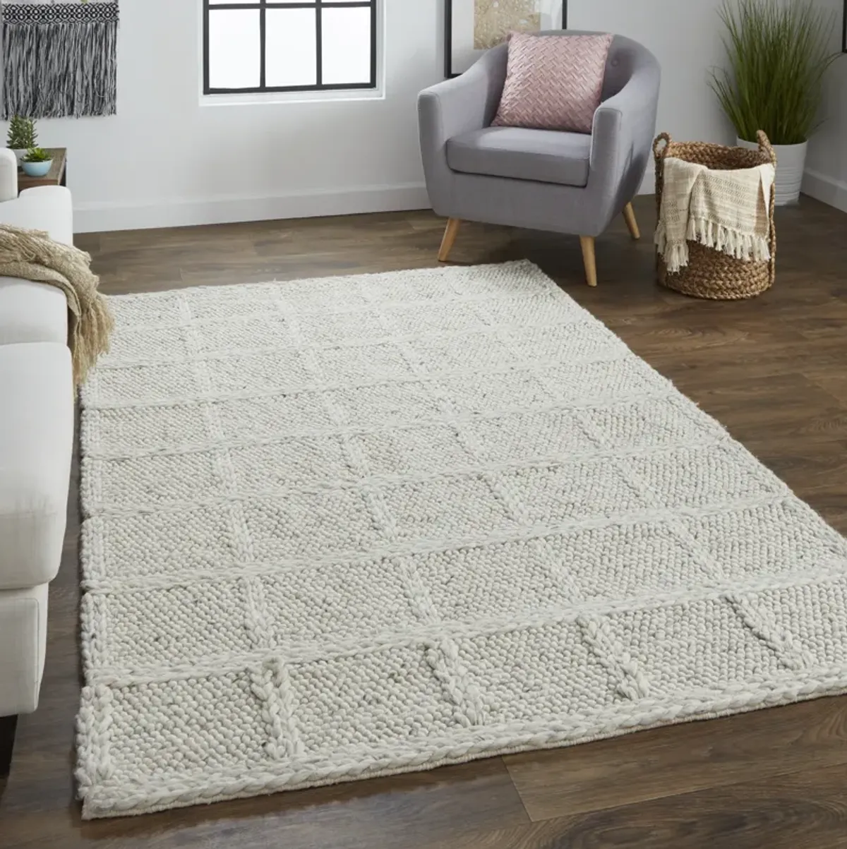 Berkeley 0739F Ivory/Gray 9'6" x 13'6" Rug