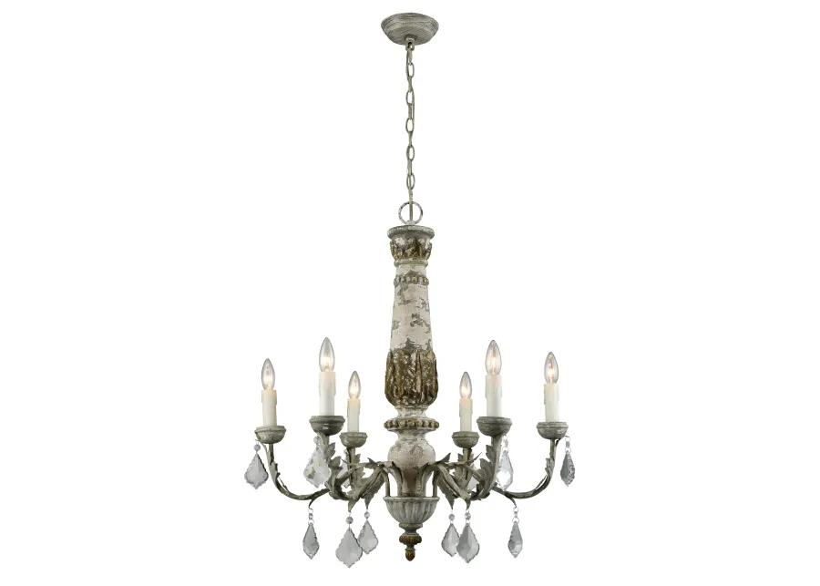 Genevieve 28'' Wide 6-Light Chandelier