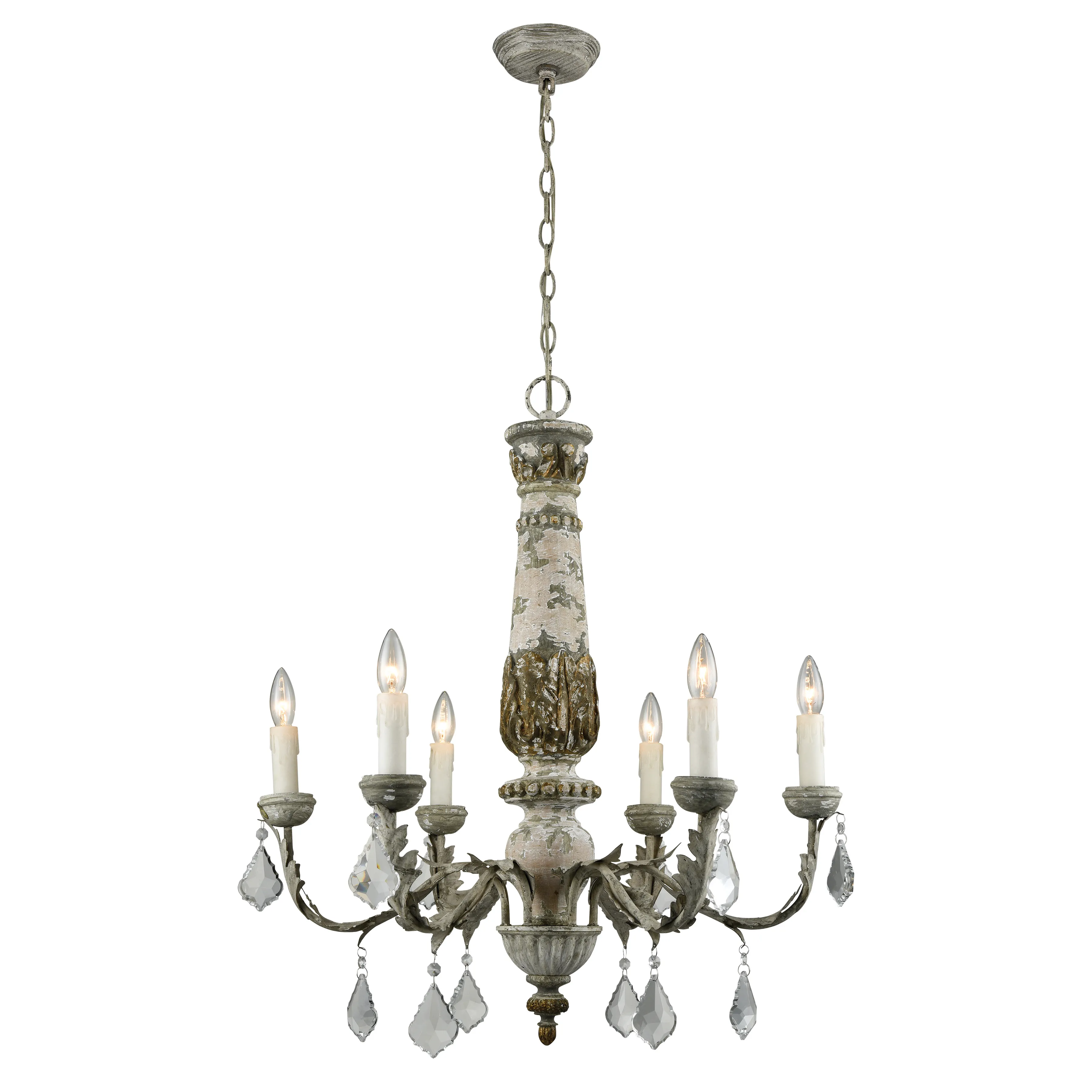 Genevieve 28'' Wide 6-Light Chandelier