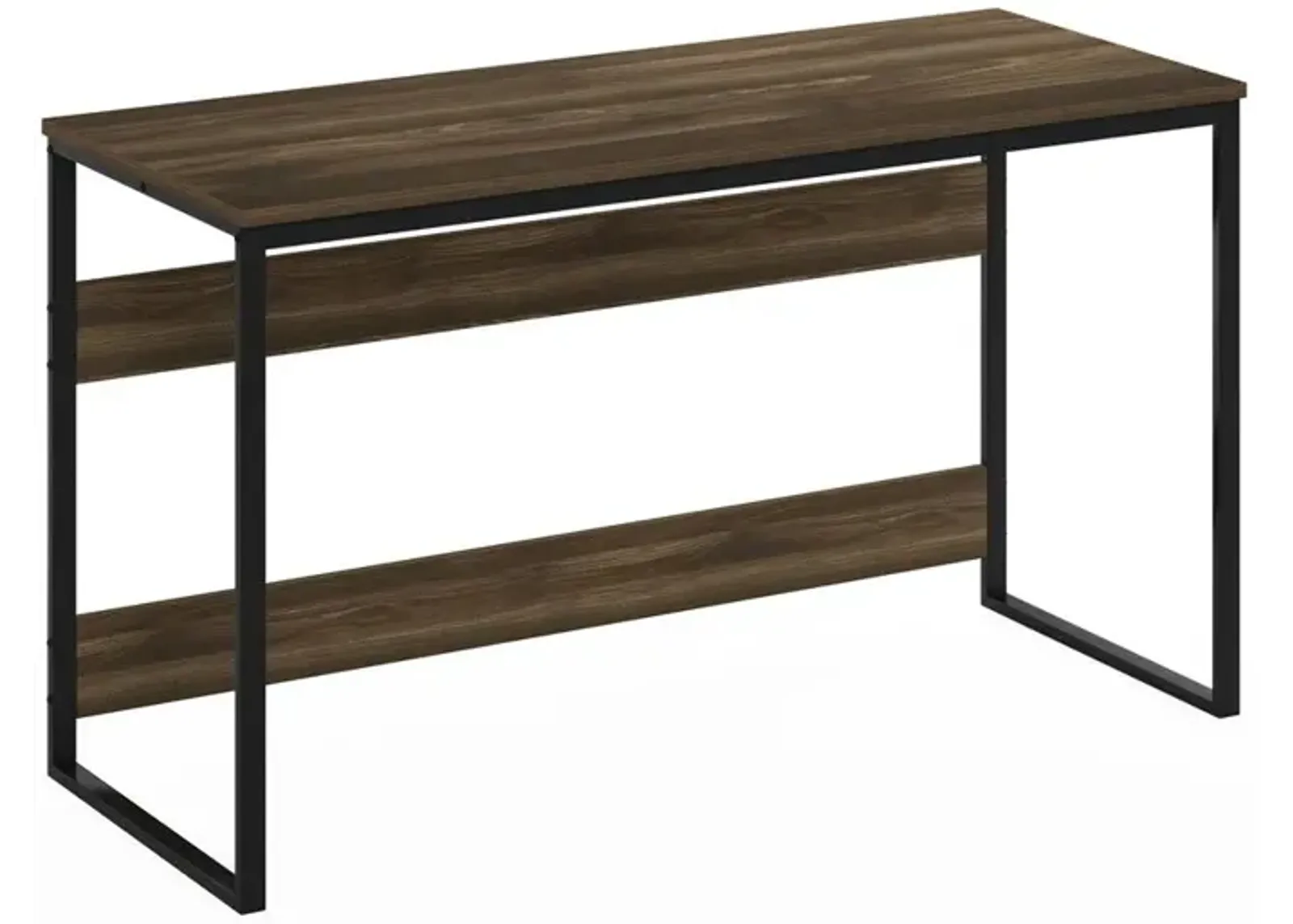 Furinno Moretti Modern Lifestyle Enhanced Study Desk, 52, Columbia Walnut