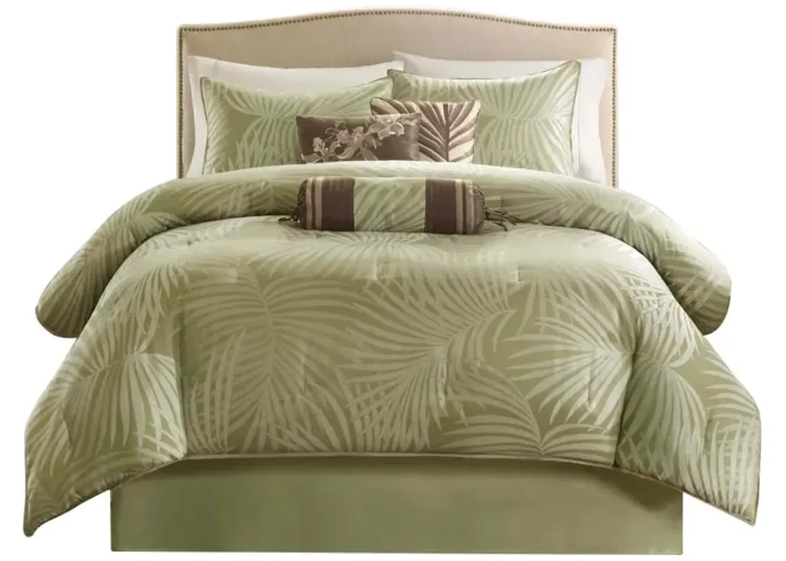 Gracie Mills Hipolito 7-Piece Botanical Comforter Set