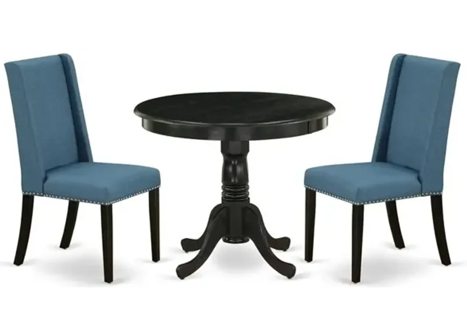 Dining Room Set Wirebrushed Black