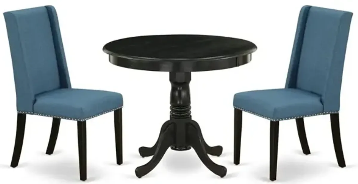 Dining Room Set Wirebrushed Black