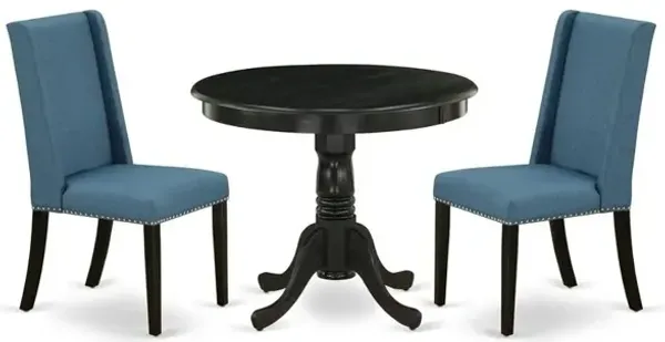 Dining Room Set Wirebrushed Black
