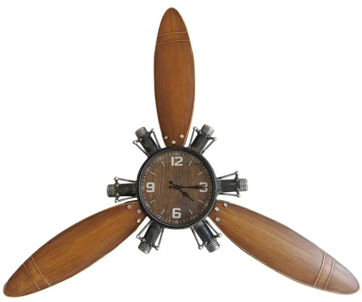 Airplane Propeller Wall Clock small