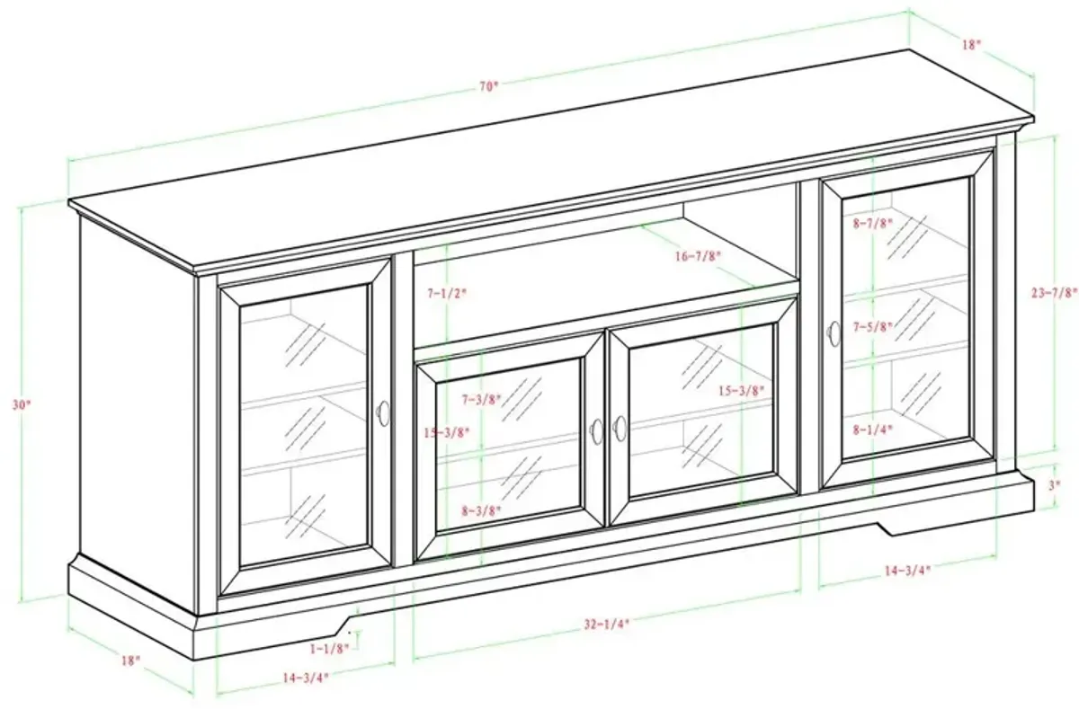 Belen Kox Espresso Highboy Media Stand, Belen Kox