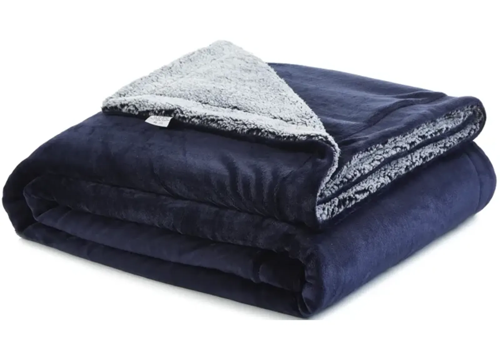 Cozy Tyme Babineaux Flannel Reversible Heathered Sherpa Throw Blanket 90"x90"