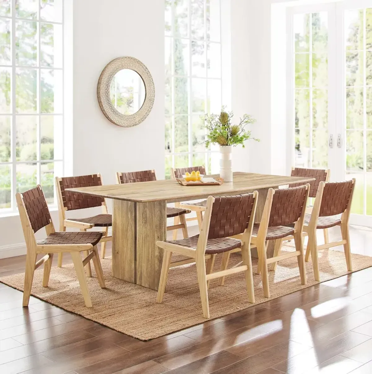 Modway - Amistad 86" Wood Dining Table Walnut