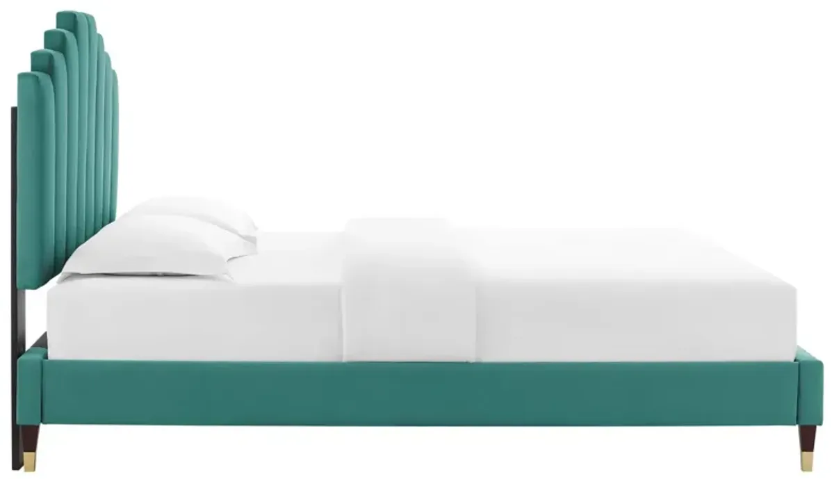 Modway - Elise Full Performance Velvet Platform Bed