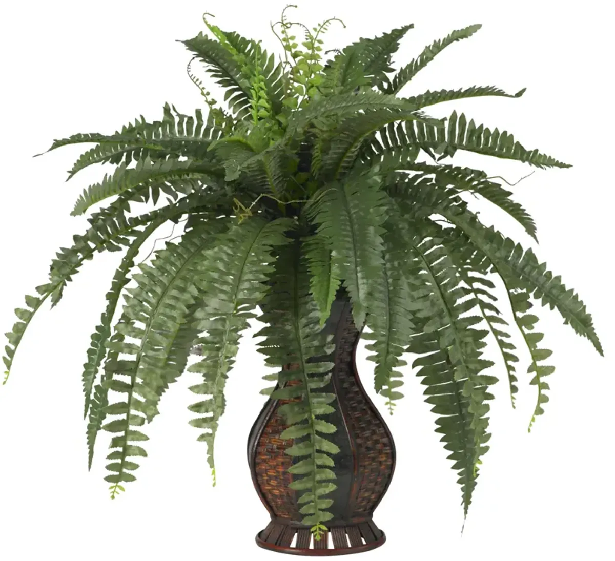 Hivvago Boston Fern w/Urn Silk Plant