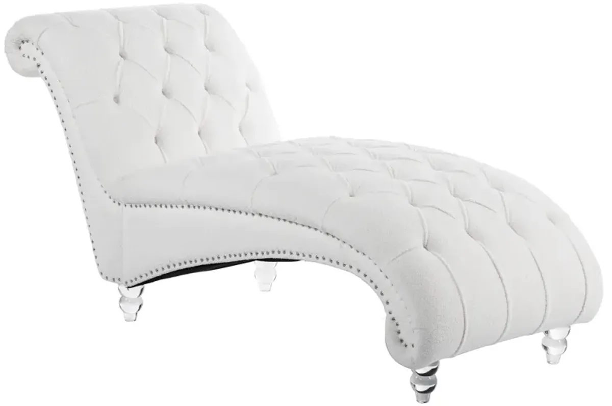 Tufted Armless Chaise Lounge