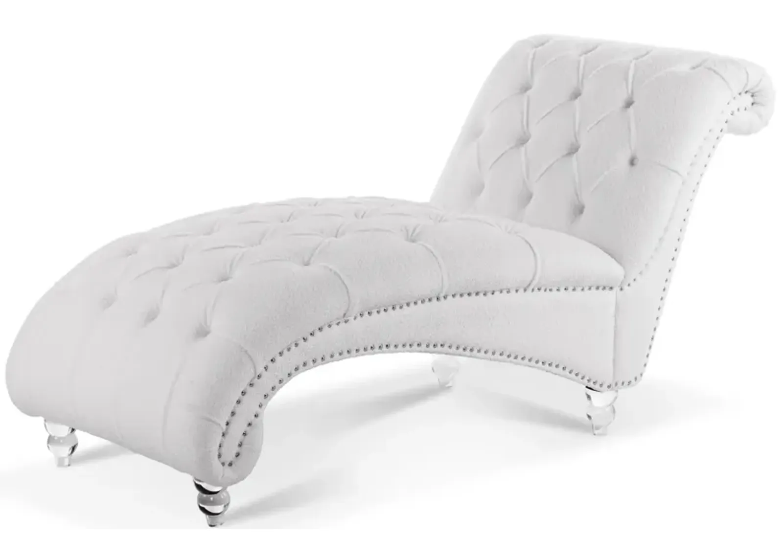 Tufted Armless Chaise Lounge