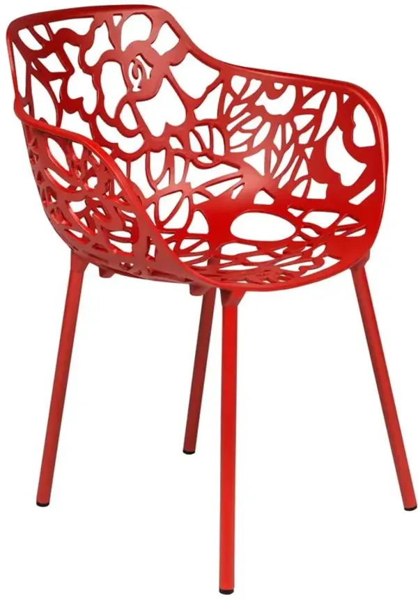 LeisureMod Modern Devon Aluminum Armchair