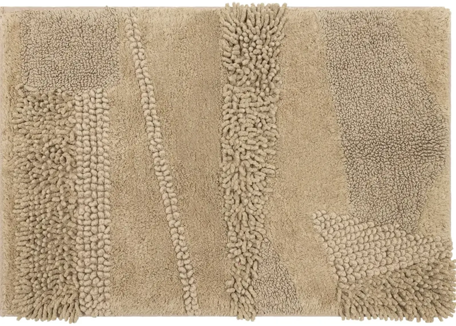 Composition Taupe 2' 3" x 3' 9" Bath Mat