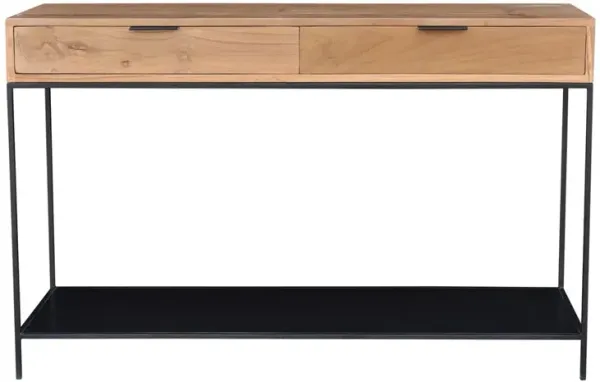 Contemporary Joliet Teak Wood Console Table, Belen Kox