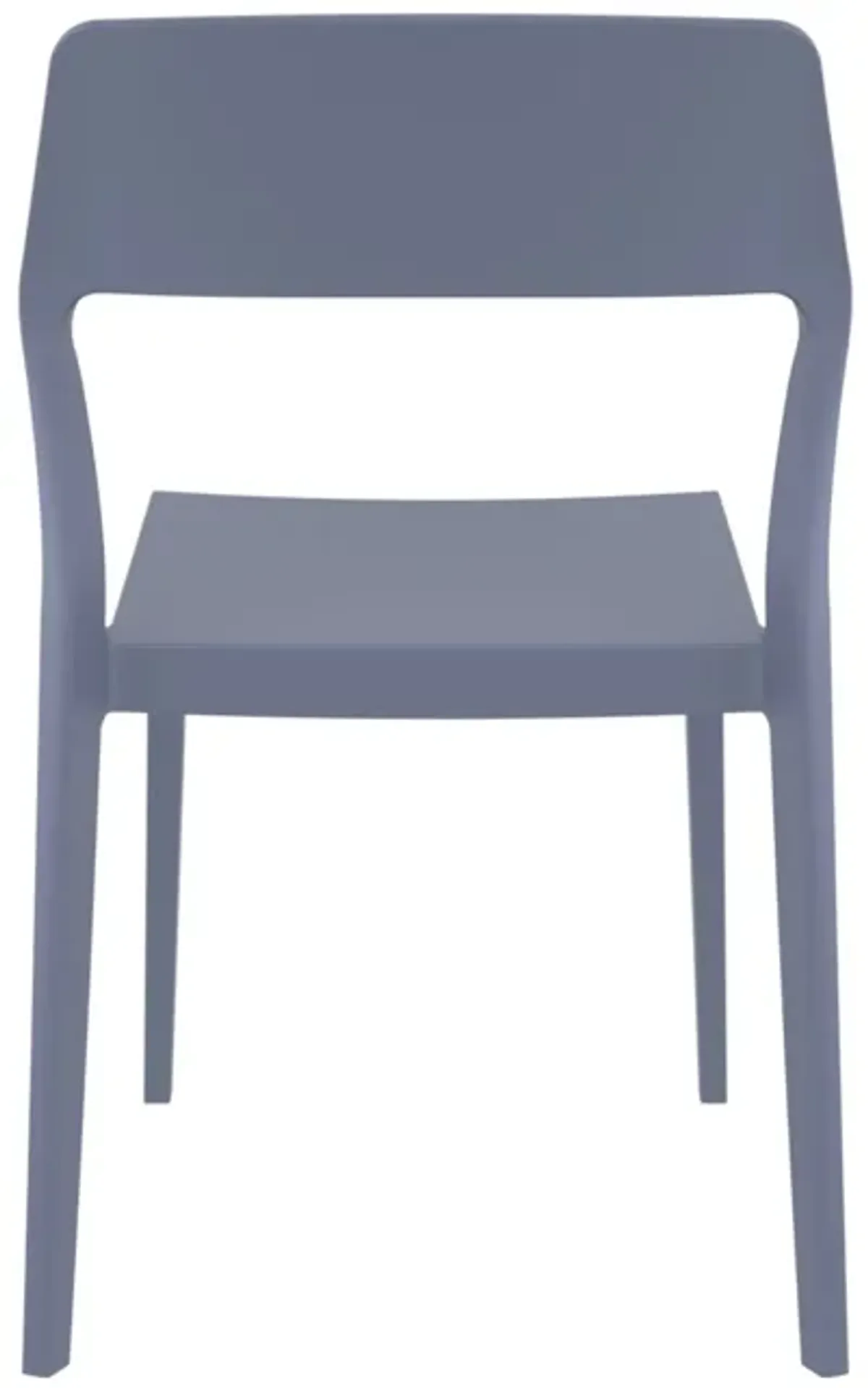 32.75" Yellow Solid Patio Dining Chair