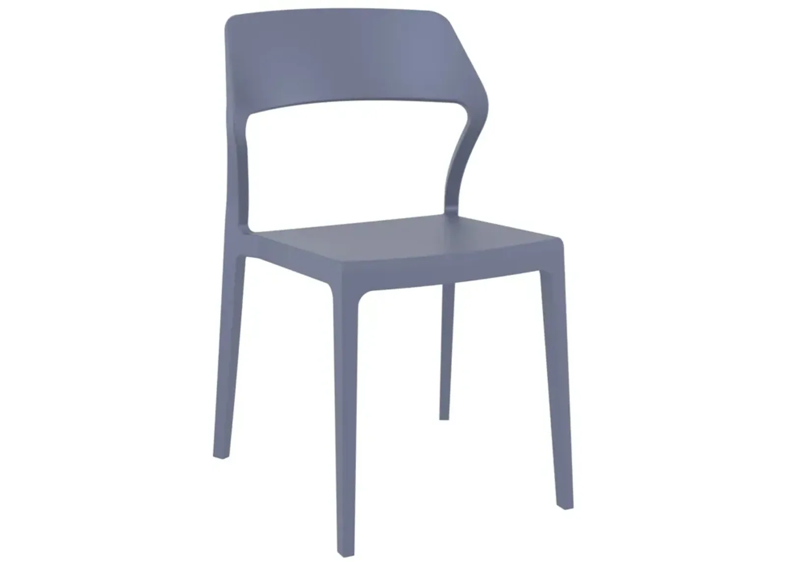 32.75" Yellow Solid Patio Dining Chair