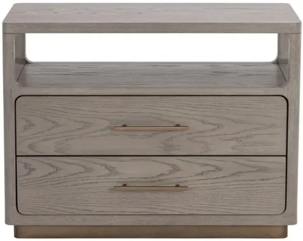 Danette Grey Nightstand