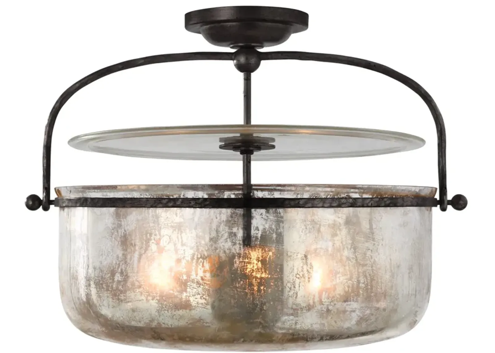 Lorford Med Semi-Flush Lantern