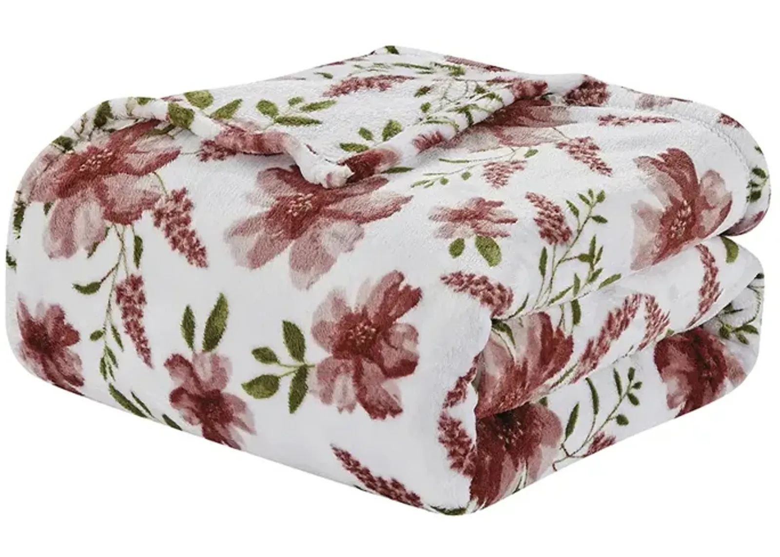 Plazatex Luxurious Ultra Soft Lightweight Rayla Printed Bed Blanket Floral 60" x 90"