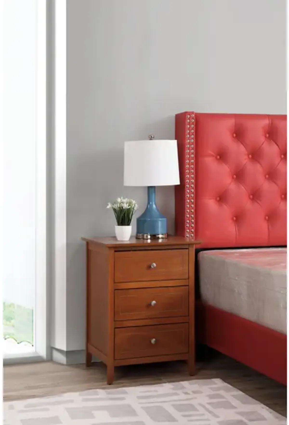 Daniel 3-Drawer Nightstand (25 in. H x 15 in. W x 19 in. D)