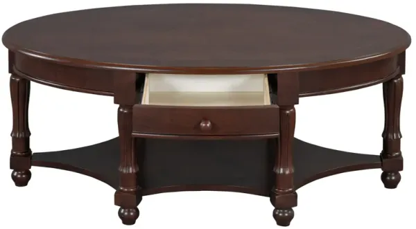Merax Vintage Oval Coffee Table with Drawer & Storage Shelf - French Country Cocktail Table for Living Room