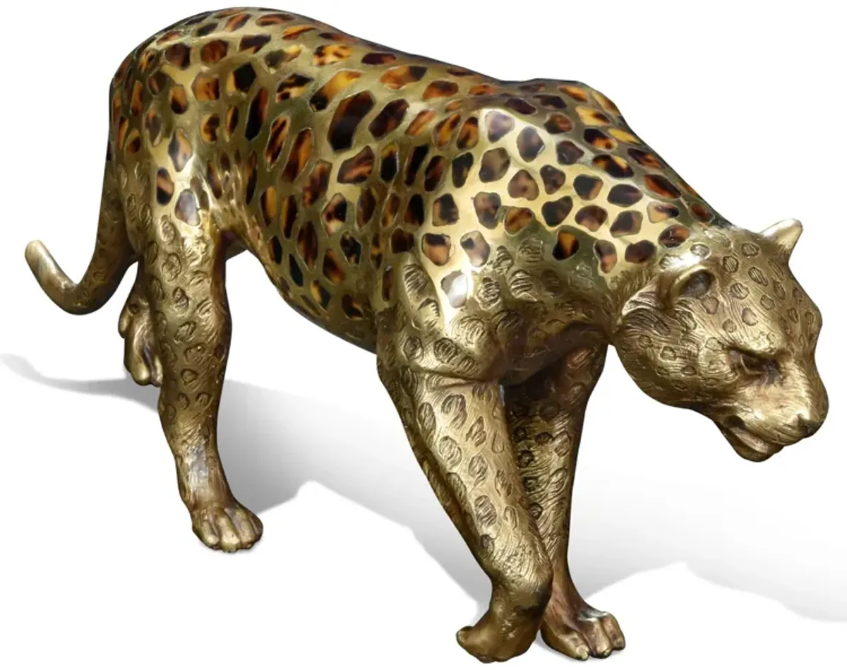 Prowling Leopard Sculpture