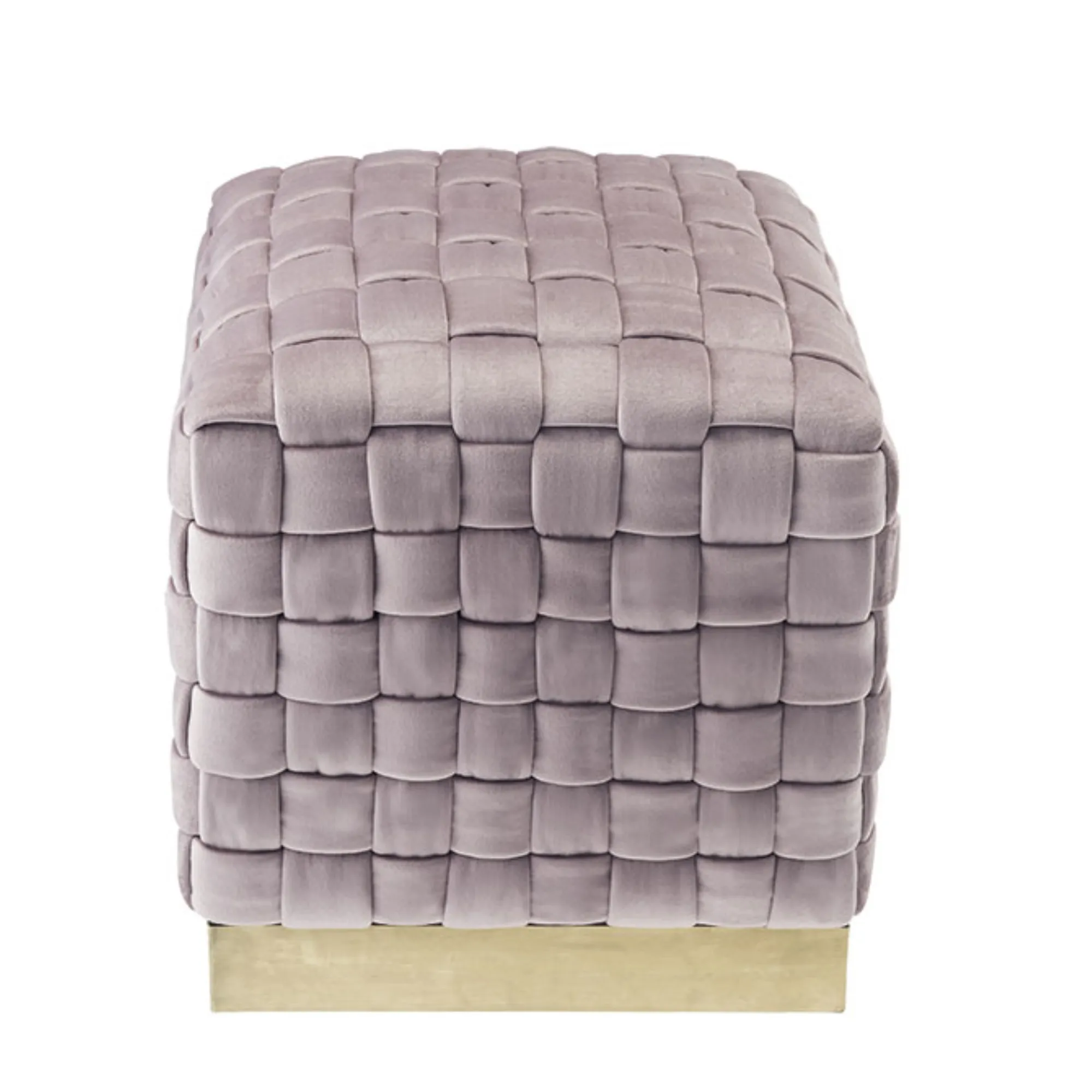 Nicole Miller Chamaine Velvet Ottoman