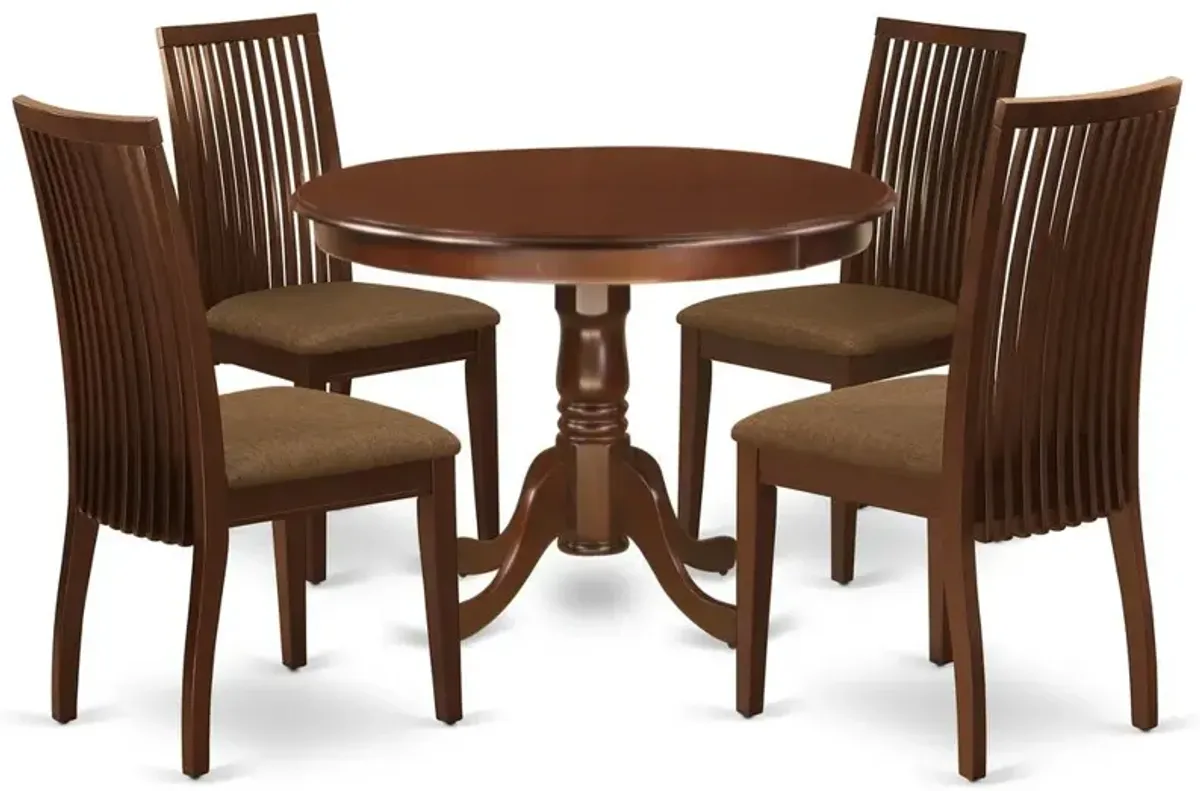 Dining Room Set Mahogany, HLIP5-MAH-C