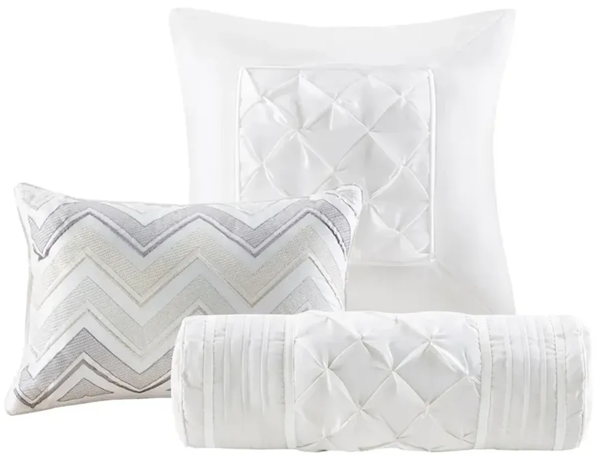 Gracie Mills Shelby 7-Piece Padded Comforter Set