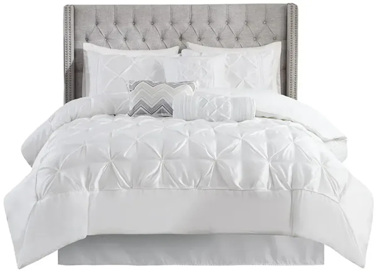 Gracie Mills Shelby 7-Piece Padded Comforter Set