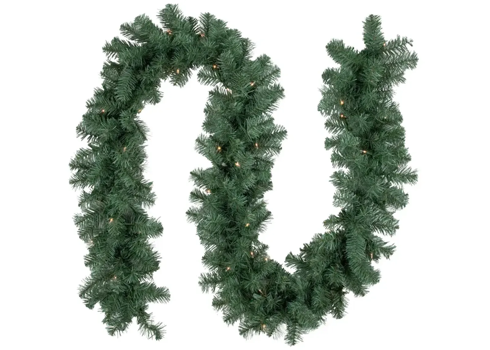 9' x 12" Pre-Lit Colorado Blue Spruce Artificial Christmas Garland  Clear Lights