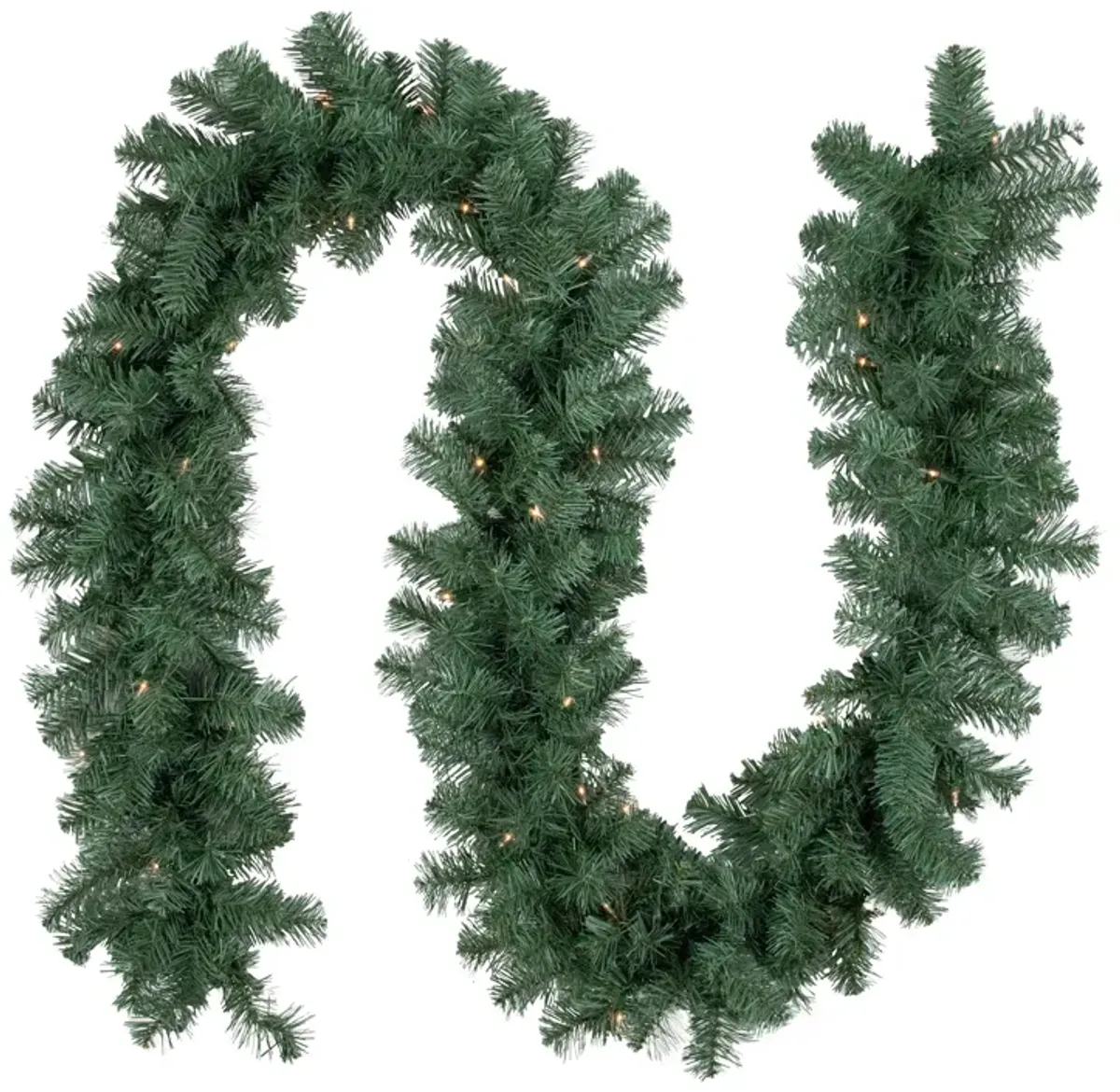 9' x 12" Pre-Lit Colorado Blue Spruce Artificial Christmas Garland  Clear Lights