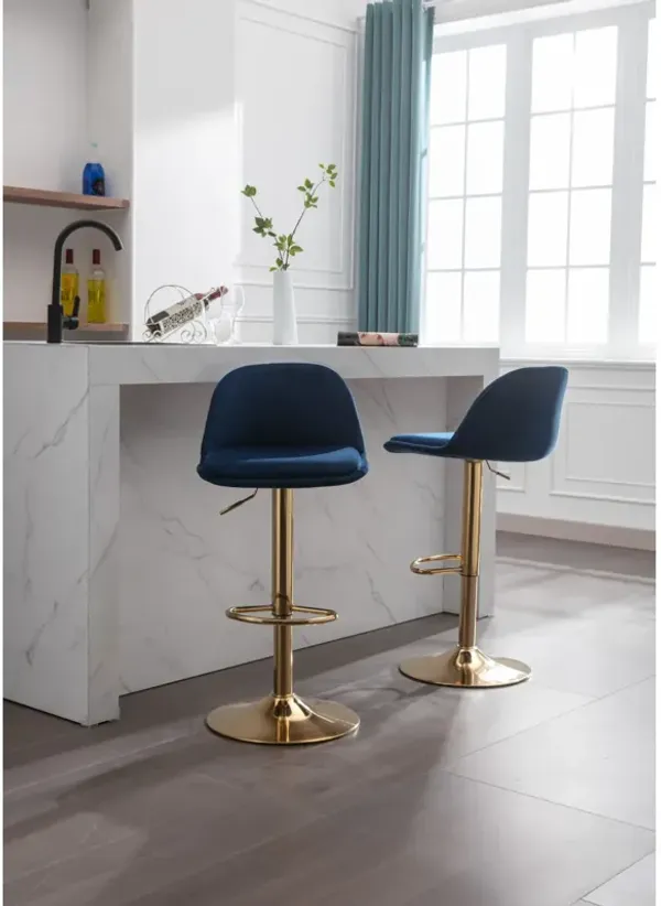 Bar Stools With Back And Footrest Counter Height Dining Chairs Set of 2