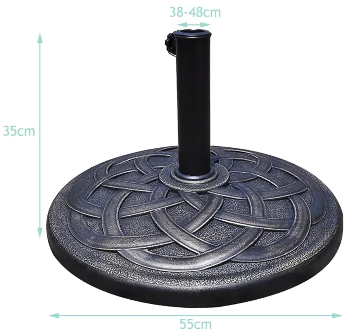 22 Inch Heavy Duty Round Umbrella Base Stand