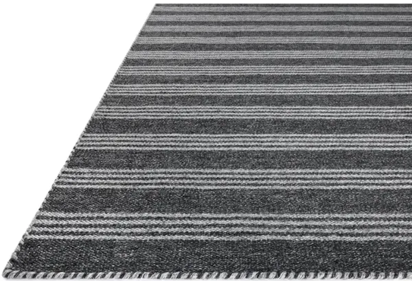 Charlie Charcoal/Grey 2'6" x 7'6" Runner Rug by Magnolia Home by Joanna Gaines x Loloi