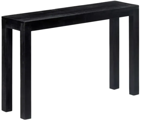 vidaXL Console Table Black 46.5"x11.8"x30" Solid Mango Wood