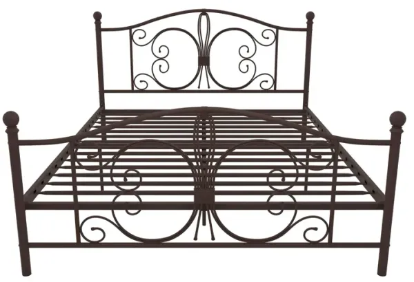 Atwater Living Bradford Metal Bed, Bronze, Queen