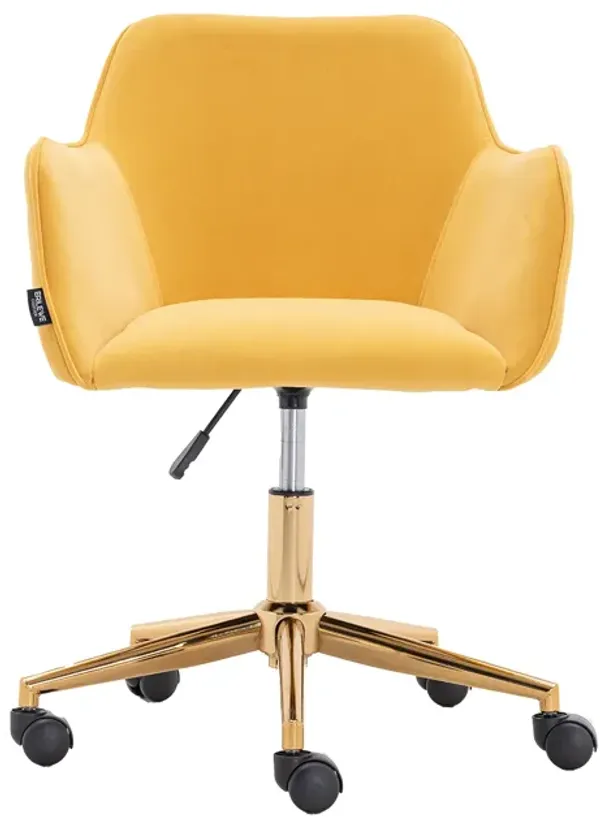 Streamdale Modern Velvet Adjustable Office Chair
