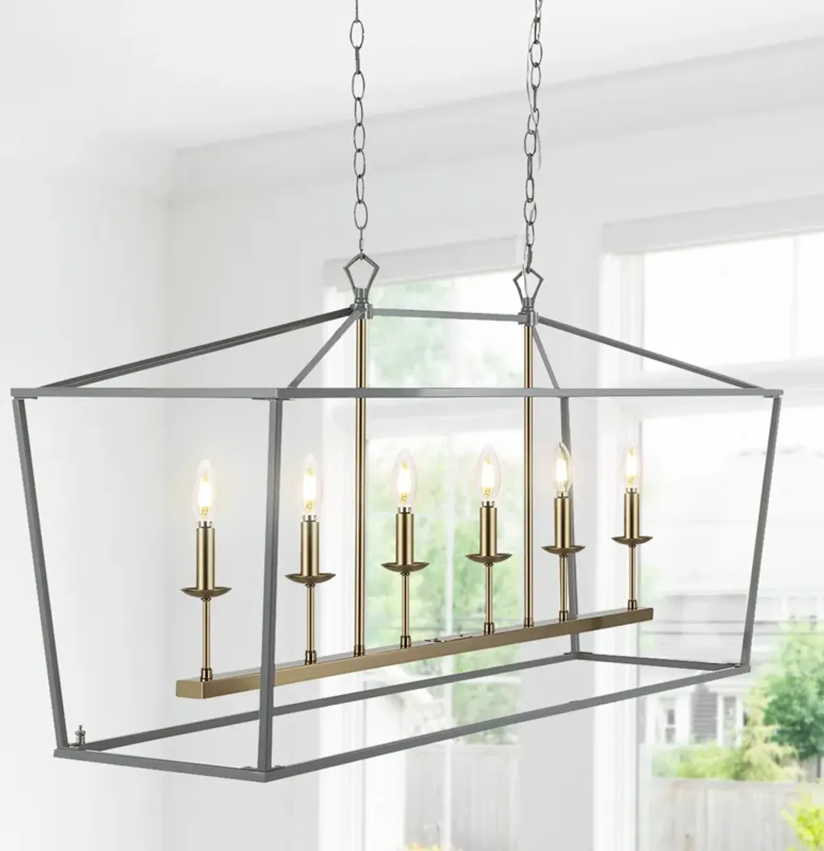 PagodaBulb Lantern Metal LED Pendant