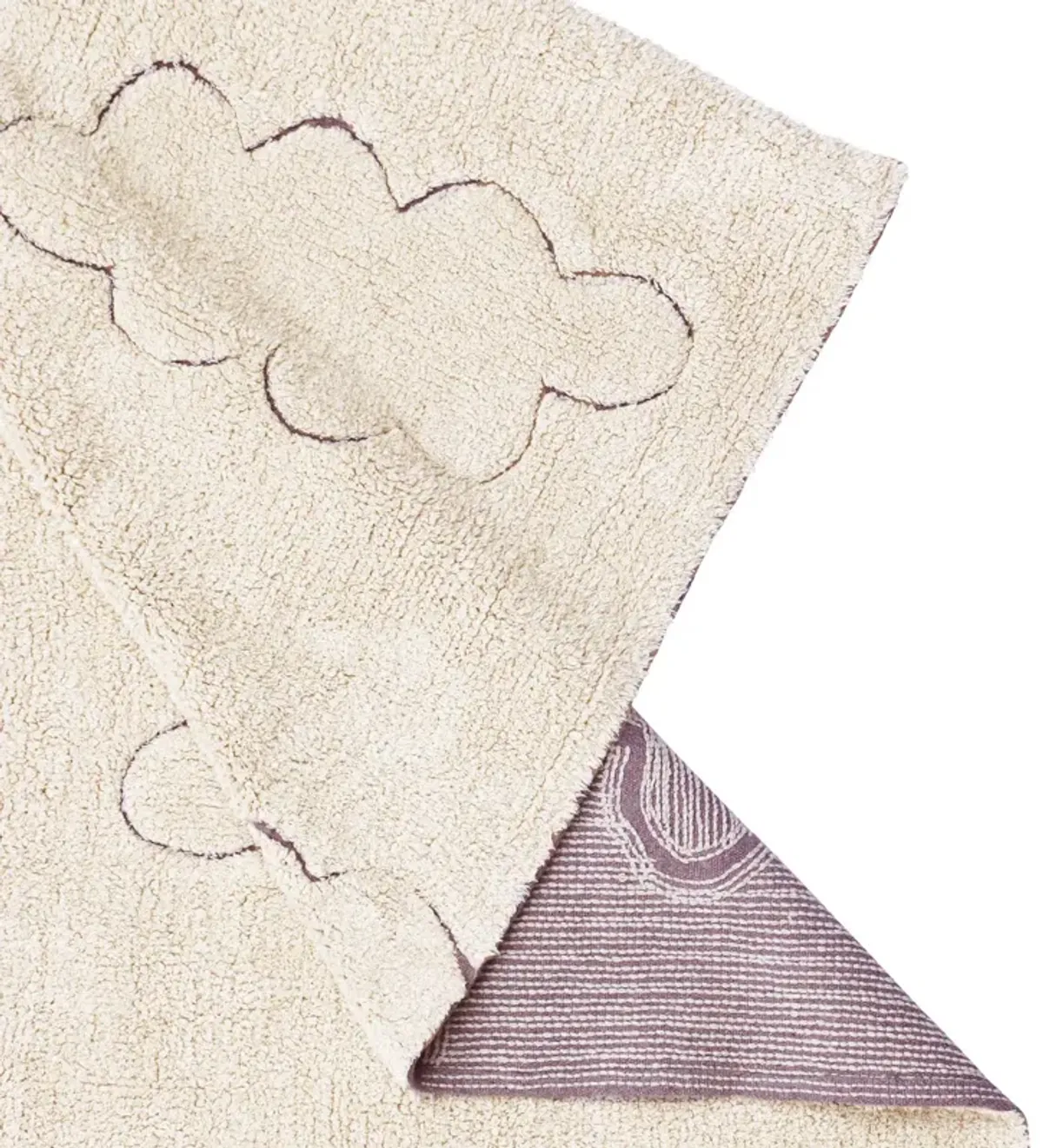 RugCycled washable rug Clouds