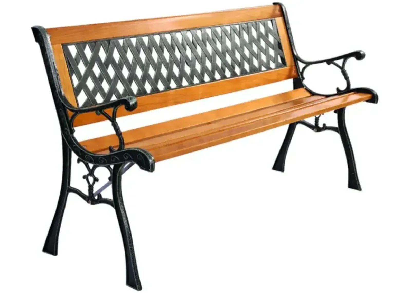 Hivvago Outdoor Cast Iron Patio Bench