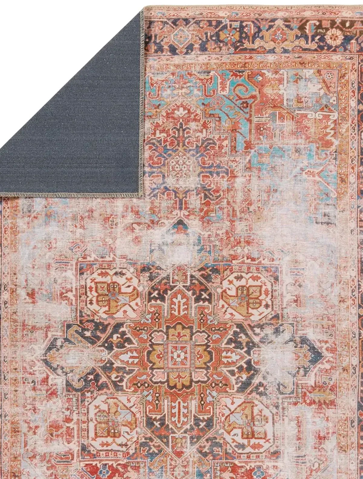 Garcia Matias Orange 3' x 8' Runner Rug