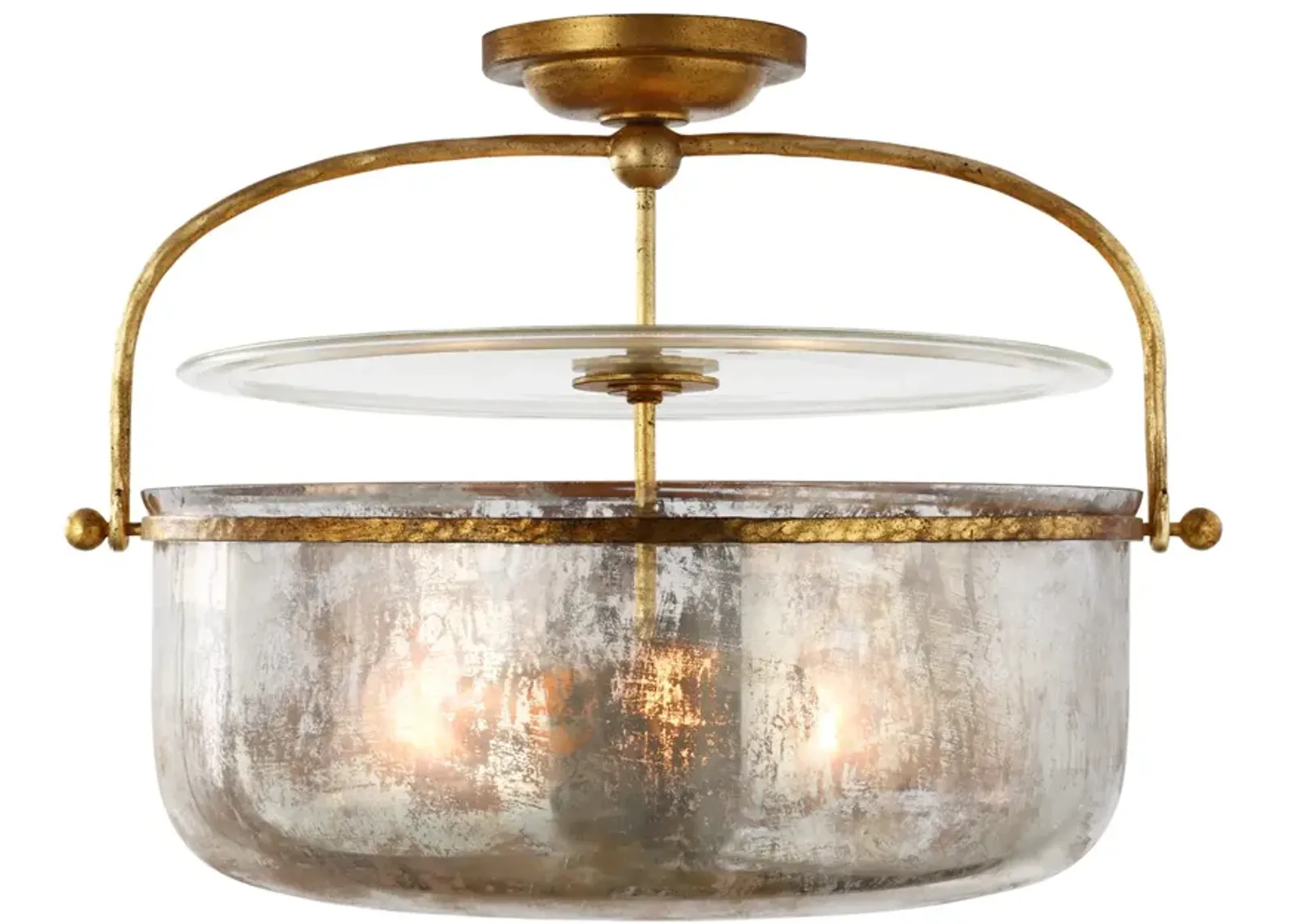 Lorford Med Semi-Flush Lantern